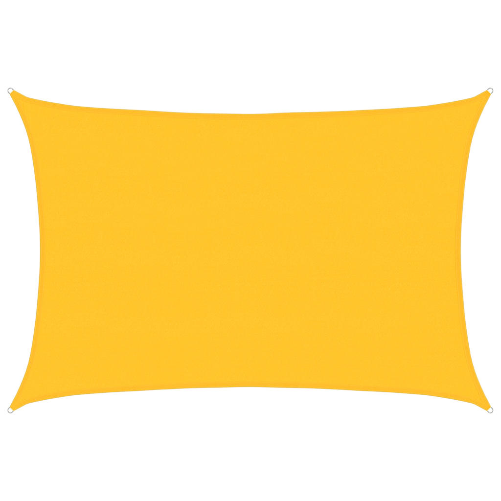 Vela Parasole 160 g/mÂ² Rettangolare Giallo 5x6 m in HDPE