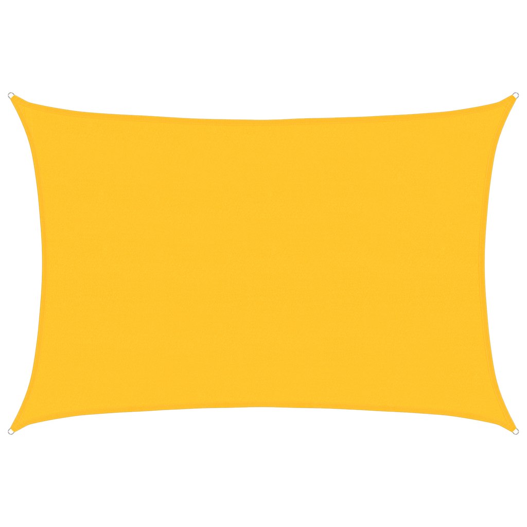 Vela Parasole 160 g/mÂ² Rettangolare Giallo 5x7 m in HDPE