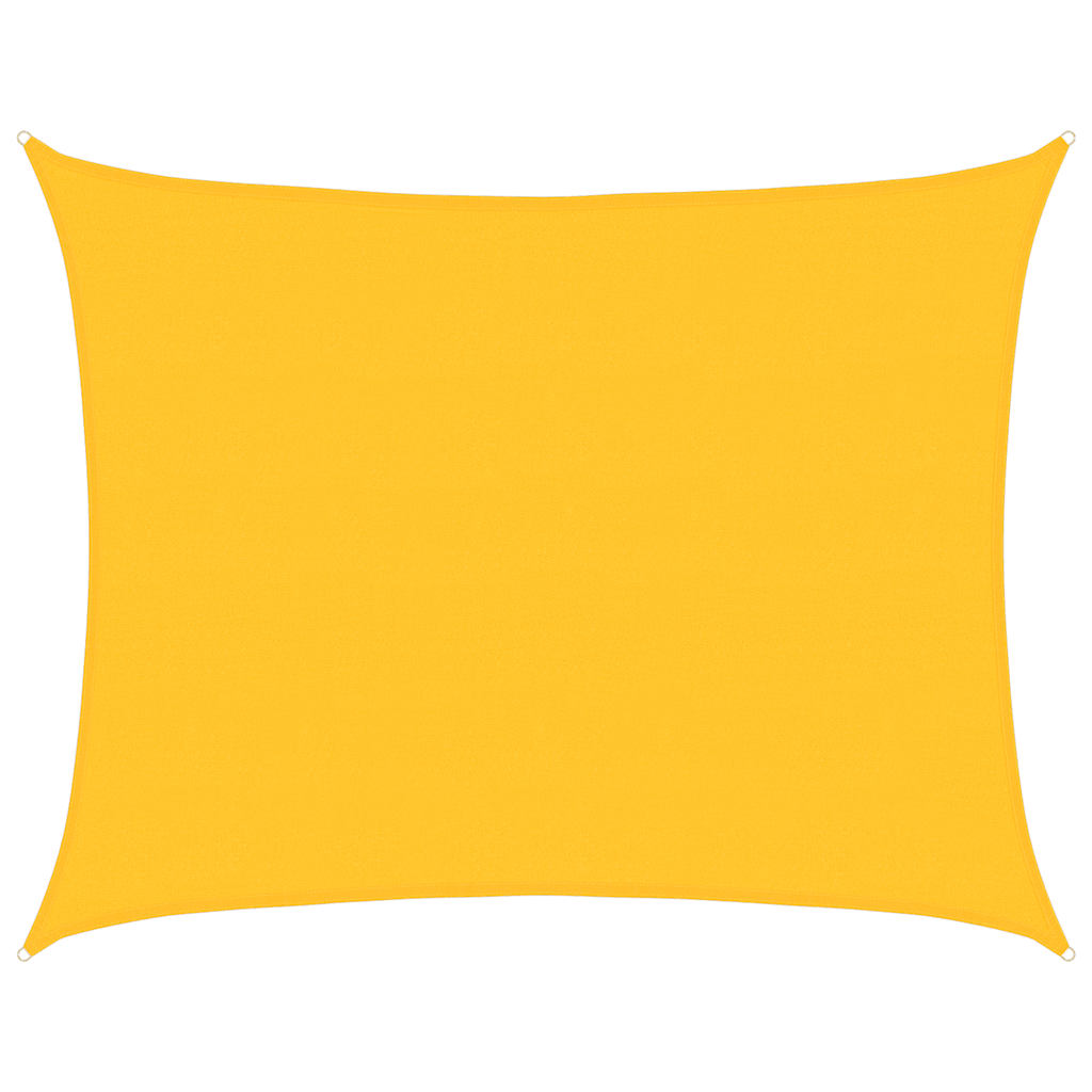 Vela Parasole 160 g/mÂ² Rettangolare Giallo 6x7 m in HDPE