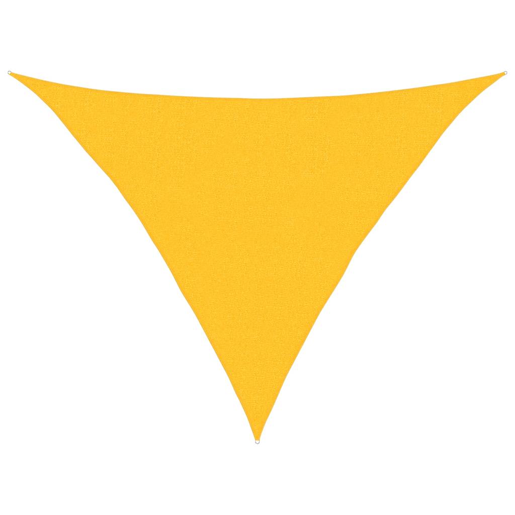 Vela Parasole 160 g/m² Triangolare Giallo 2,5x2,5x3,5 m in HDPE