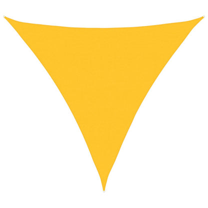Vela Parasole 160 g/m² Triangolare Giallo 5x5x5 m in HDPE