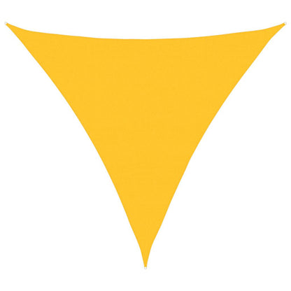 Vela Parasole 160 g/m² Triangolare Giallo 6x6x6 m in HDPE