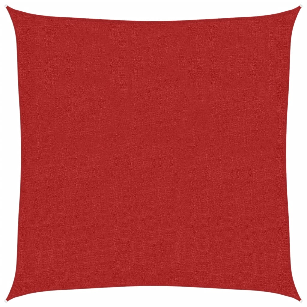 Vela Parasole 160 g/mÂ² Rossa 2,5x2,5 m in HDPE