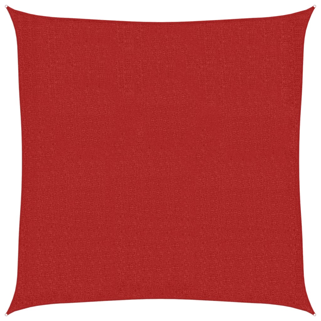 Vela Parasole 160 g/mÂ² Rossa 3,6x3,6 m in HDPE