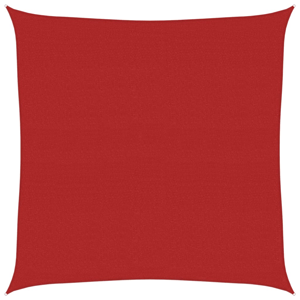 Vela Parasole 160 g/mÂ² Rossa 7x7 m in HDPE