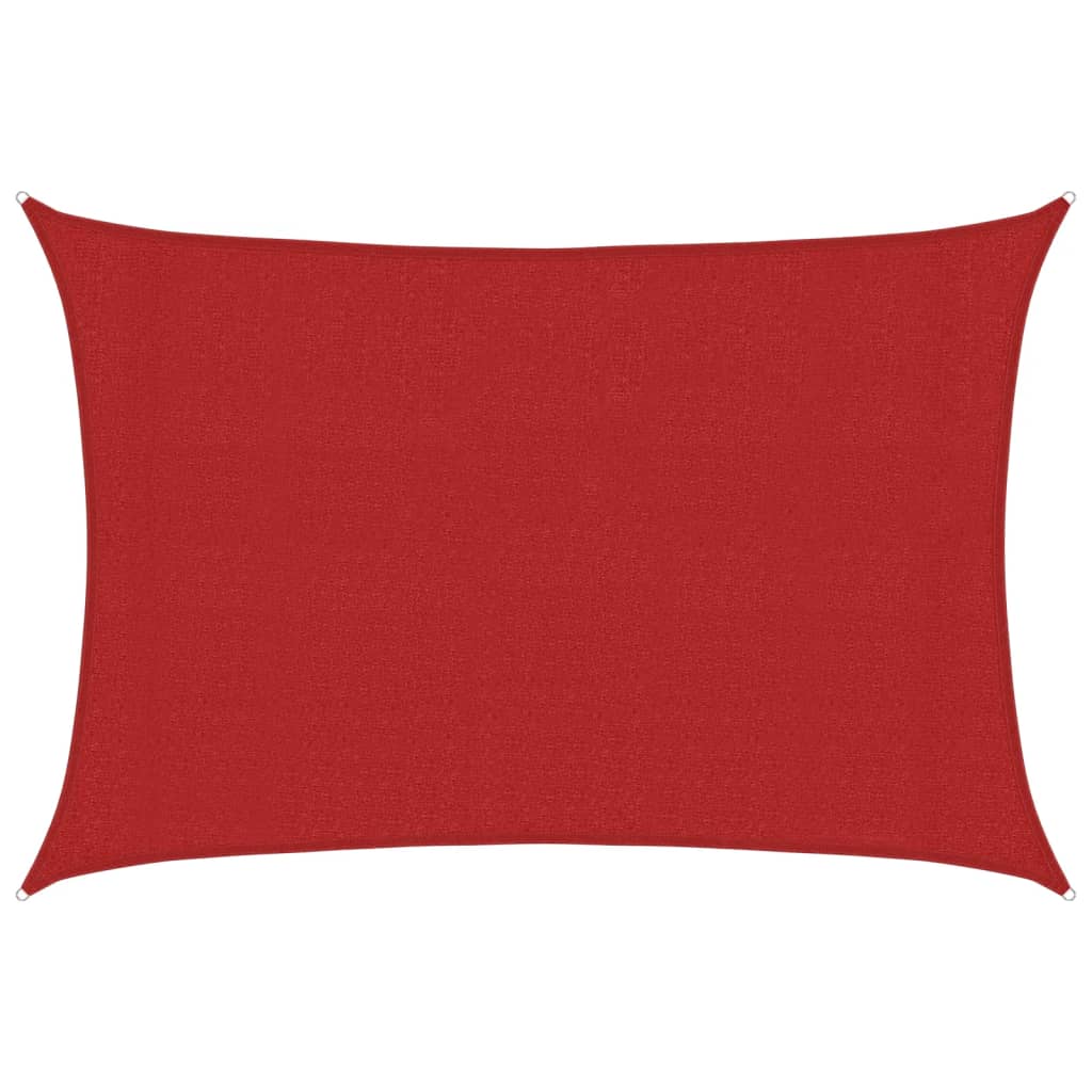 Vela Parasole 160 g/mÂ² Rossa 3x4,5 m in HDPE
