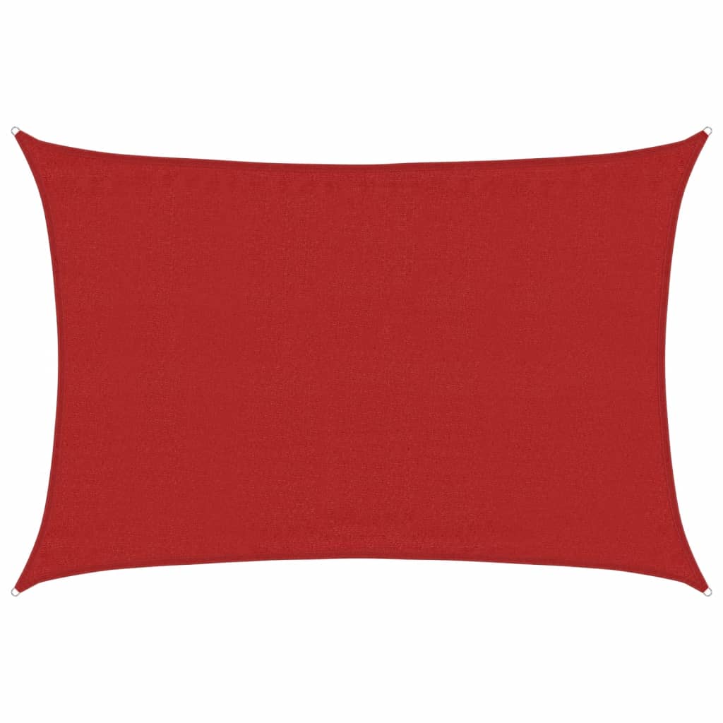 Vela Parasole 160 g/mÂ² Rossa 3,5x4,5 m in HDPE