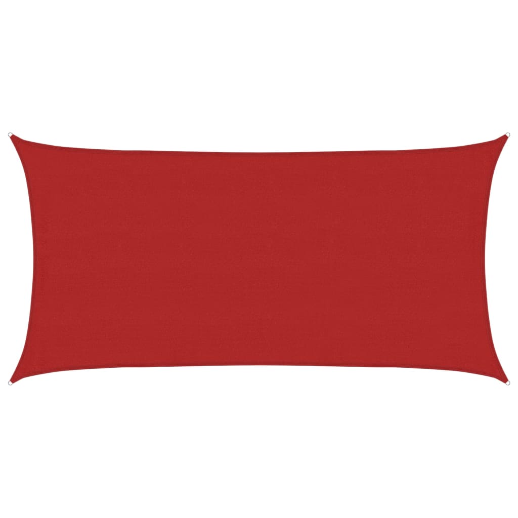 Vela Parasole 160 g/m² Rossa 4x7 m in HDPE