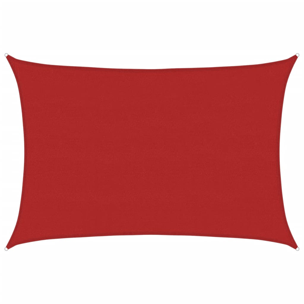 Vela Parasole 160 g/m² Rosso 5x7 m in HDPE