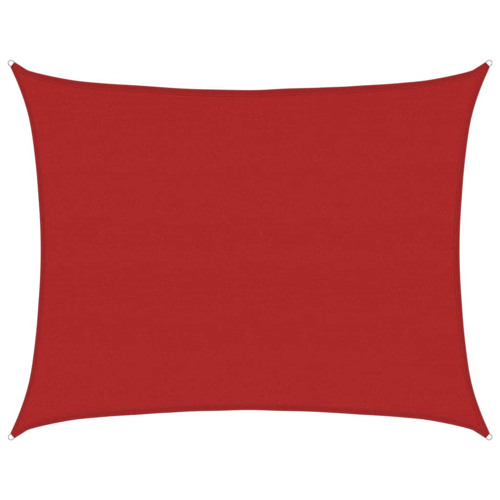 Vela Parasole 160 g/m² Rossa 6x8 m in HDPE