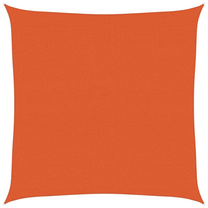 Vela Parasole 160 g/m² Quadrata Arancione 5x5 m in HDPE