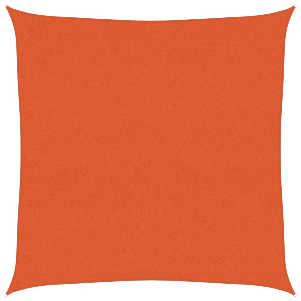 Vela Parasole 160 g/mÂ² Quadrata Arancione 7x7 m in HDPE