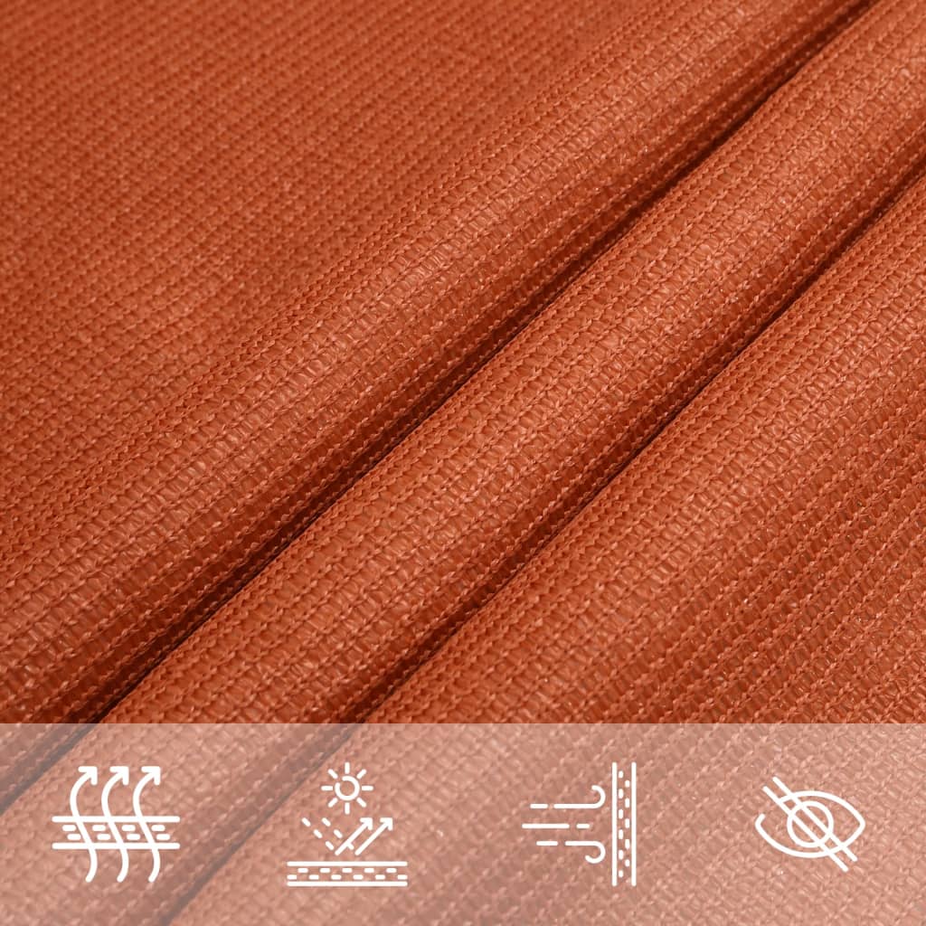 Vela Parasole 160 g/mÂ² Arancione 2,5x3,5 m in HDPE