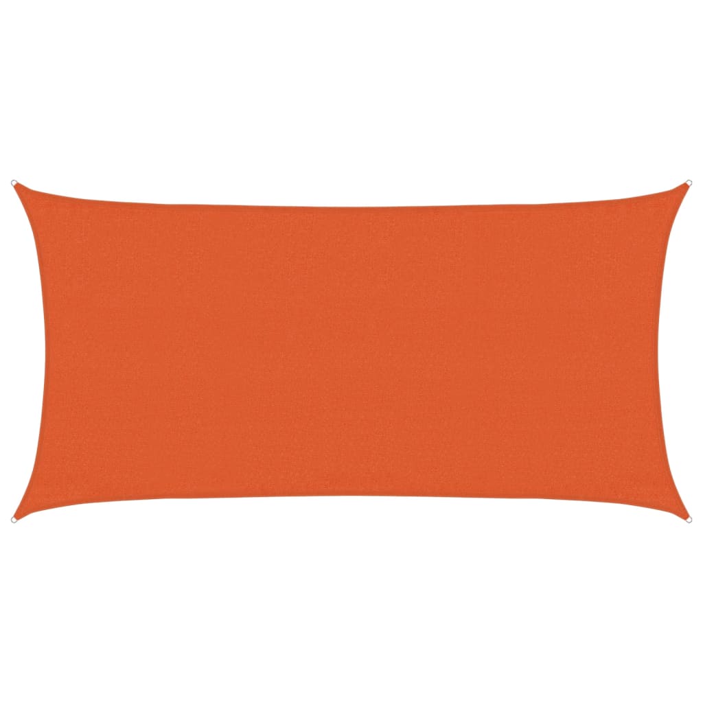 Vela Parasole 160 g/mÂ² Rettangolare Arancione 3x6 m in HDPE