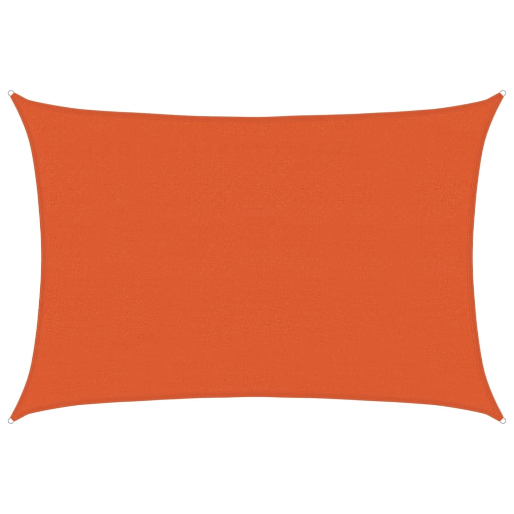 Vela Parasole 160 g/mÃ‚Â² Rettangolare Arancione 4x5 m in HDPE