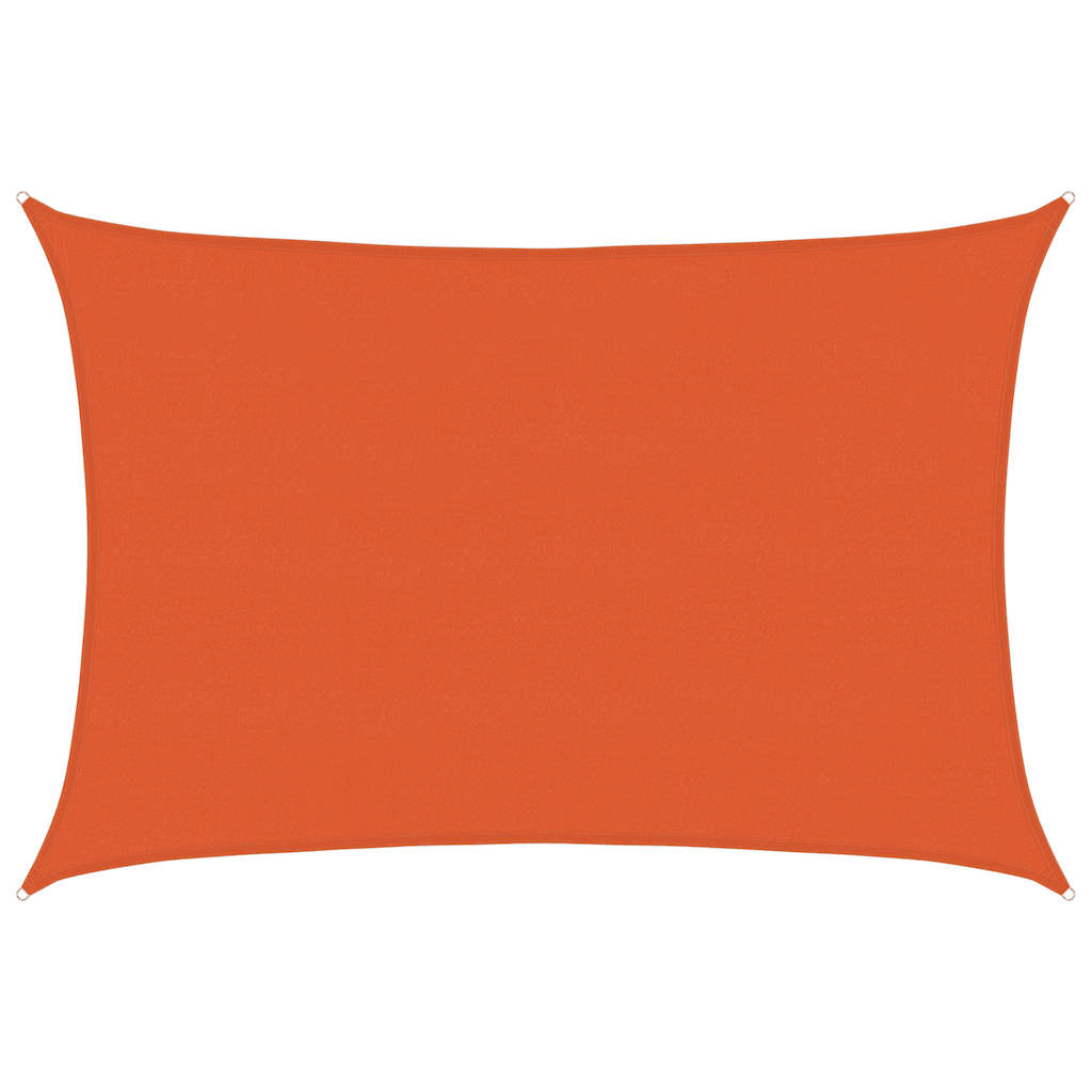 Vela Parasole 160 g/m² Rettangolare Arancione 5x6 m in HDPE