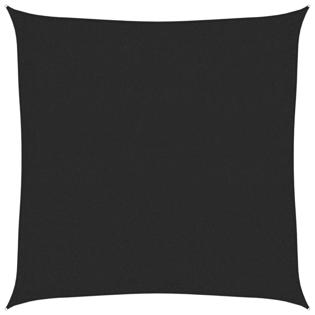 Vela Parasole 160 g/mÂ² Nera 2,5x2,5 m in HDPE
