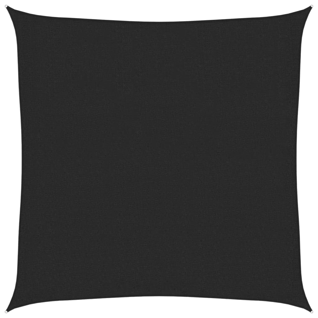 Vela Parasole 160 g/mÂ² Nera 3,6x3,6 m in HDPE