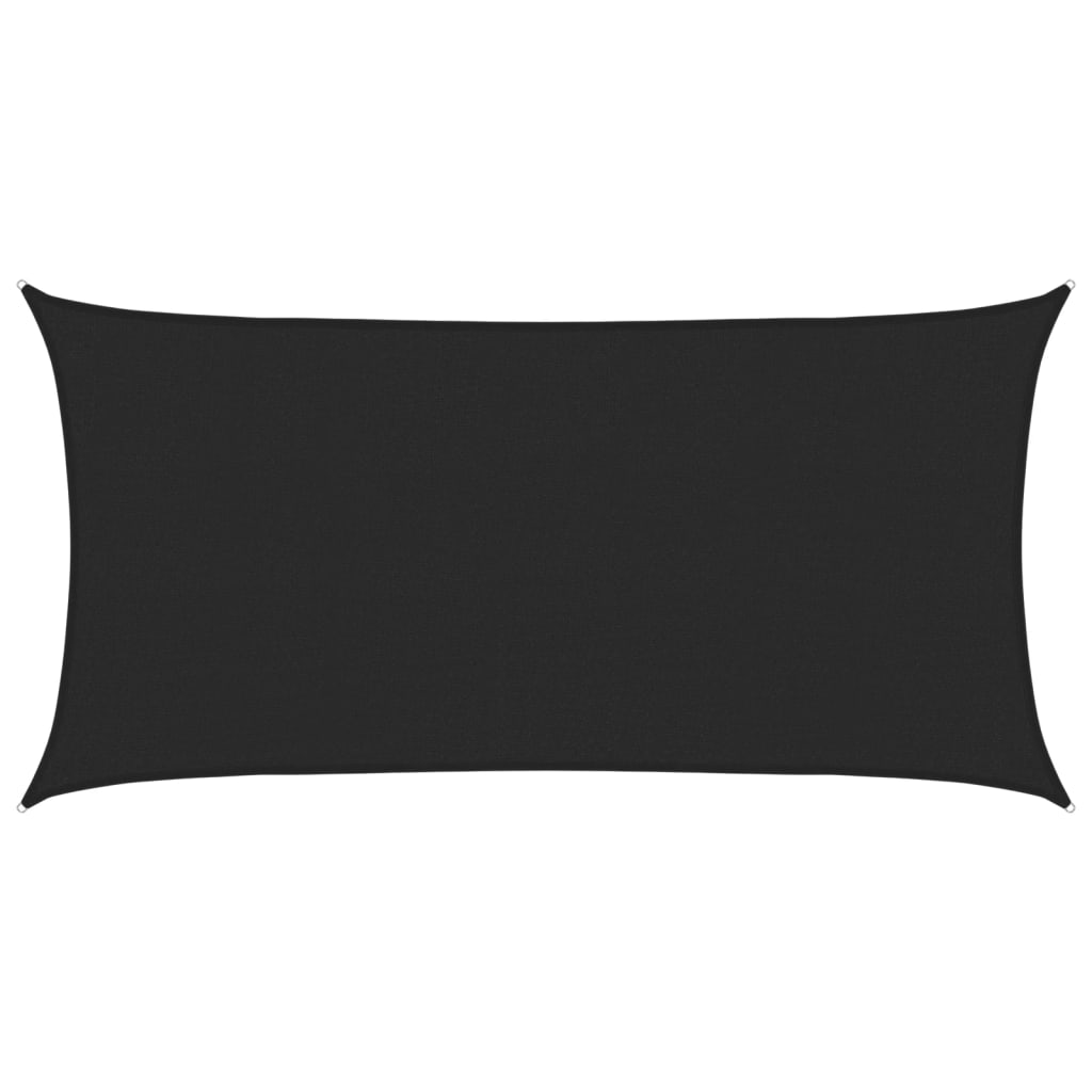Vela Parasole 160 g/mÂ² Nera 2x3,5 m in HDPE