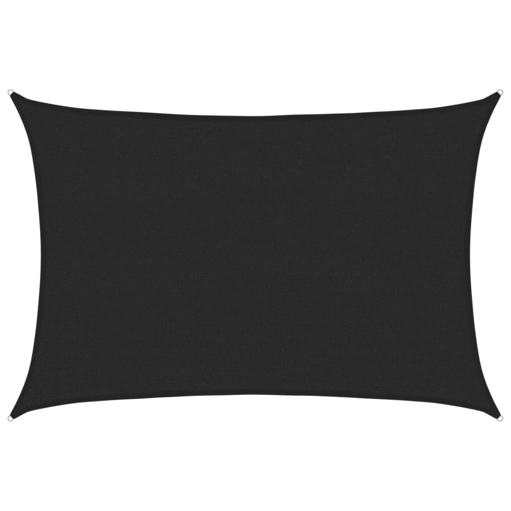 Vela Parasole 160 g/mÂ² Nera 2,5x4 m in HDPE