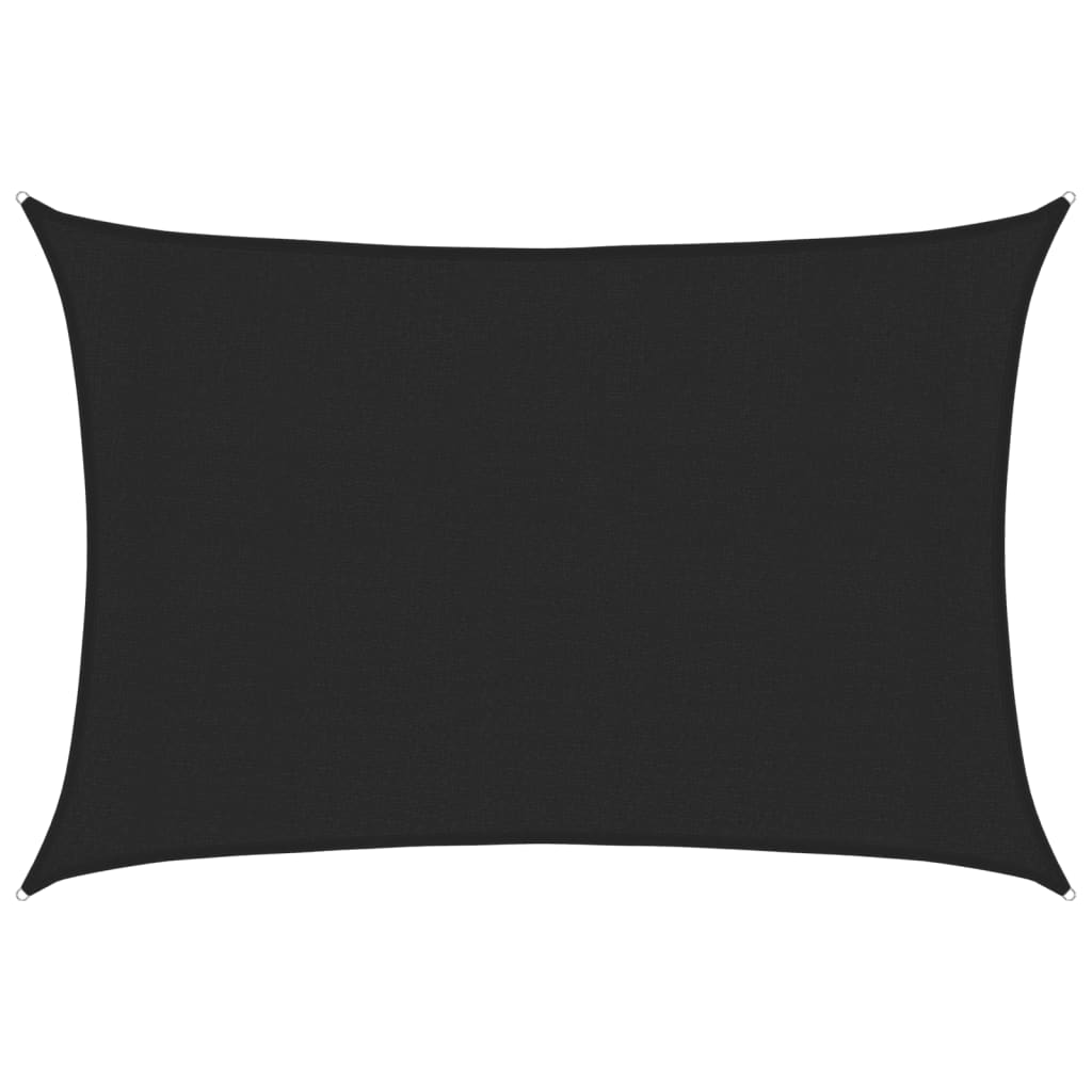 Vela Parasole 160 g/mÂ² Nera 3x4 m in HDPE