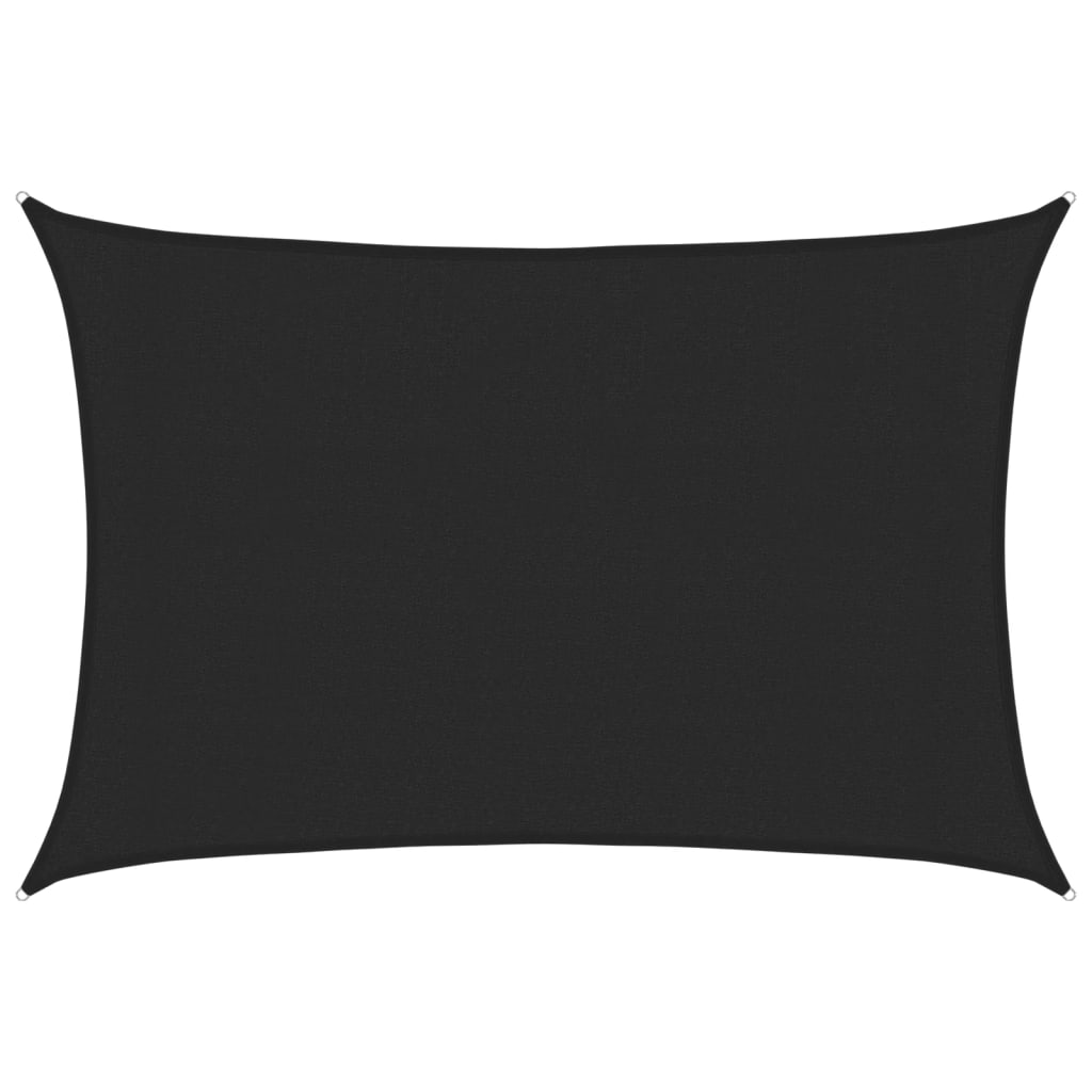 Vela Parasole 160 g/mÂ² Nera 3x4,5 m in HDPE