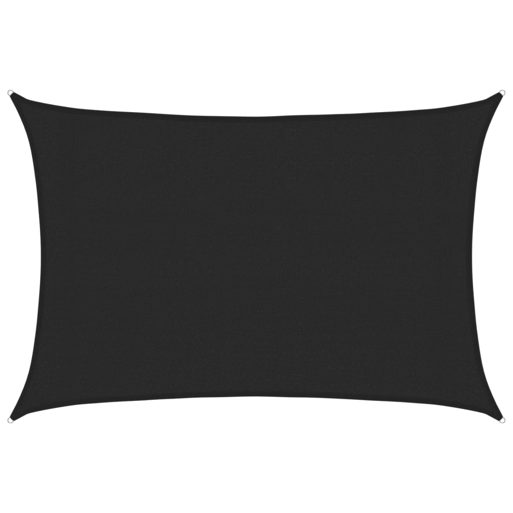 Vela Parasole 160 g/mÂ² Nera 3x5 m in HDPE