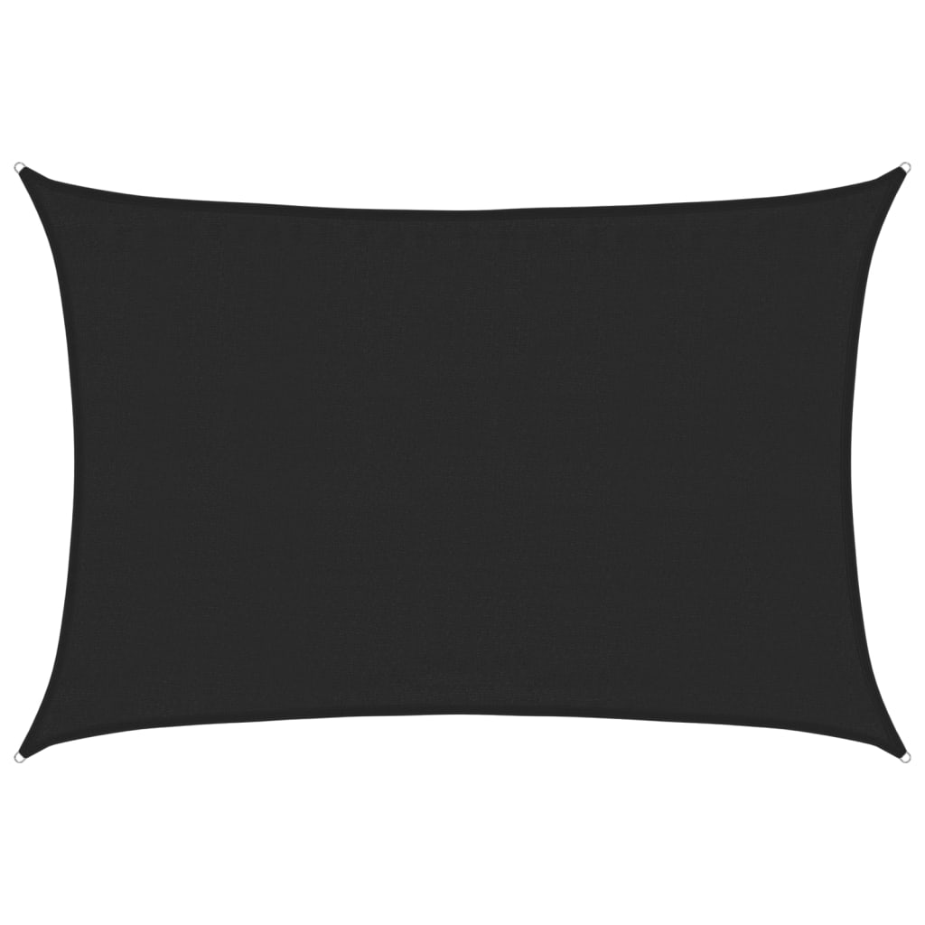 Vela Parasole 160 g/mÂ² Nera 3,5x4,5 m in HDPE