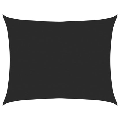 Vela Parasole 160 g/mÂ² Rettangolare Nera 6x8 m in HDPE