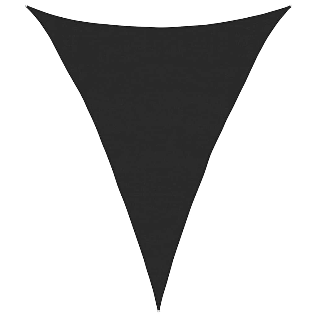 Vela Parasole 160 g/mÂ² Triangolare Nero 4x5x5 m in HDPE
