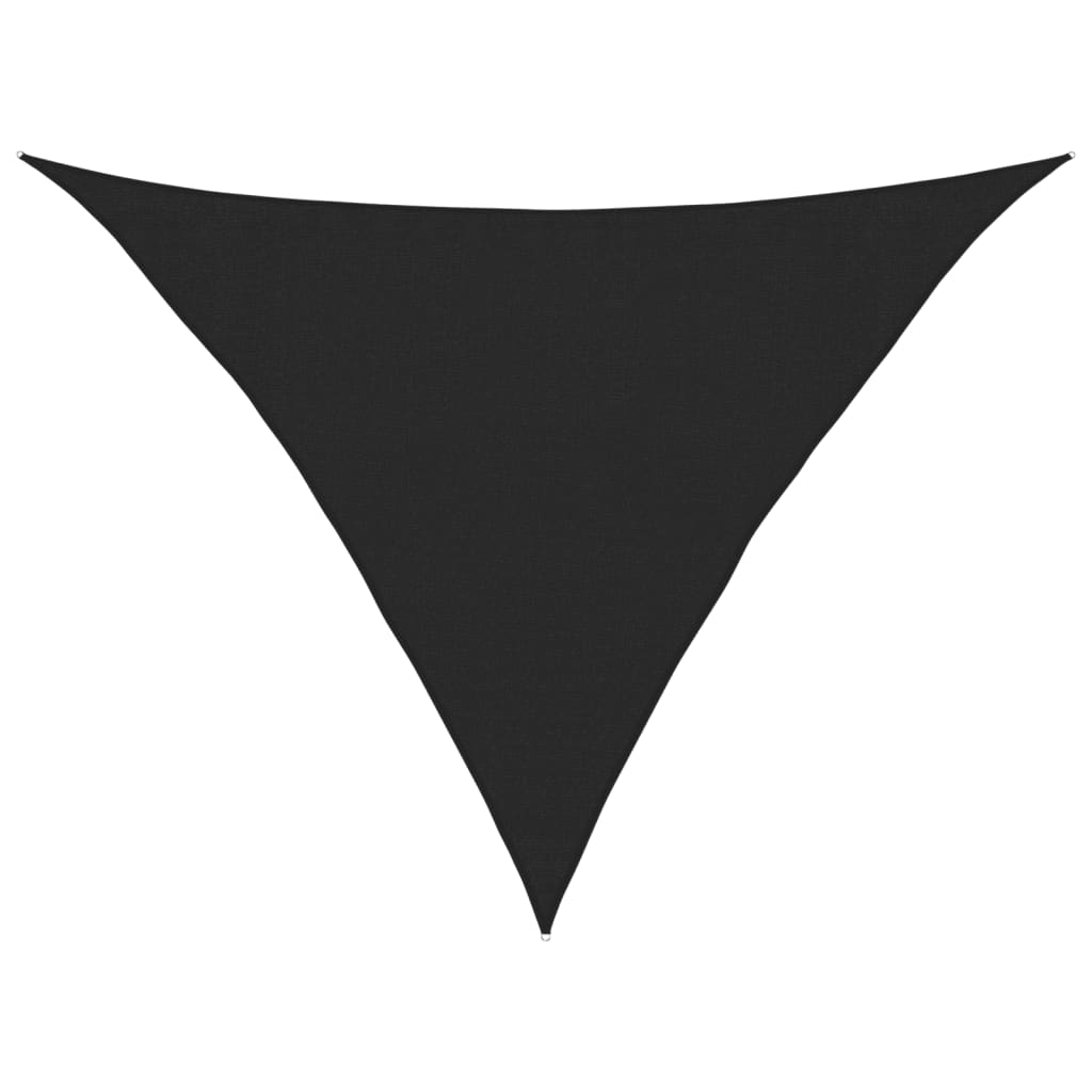 Vela Parasole 160 g/mÂ² Nera 3,5x3,5x4,9 m in HDPE
