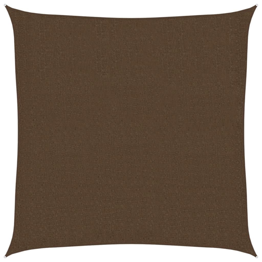 Vela Parasole 160 g/mÂ² Marrone 2,5x2,5 m in HDPE