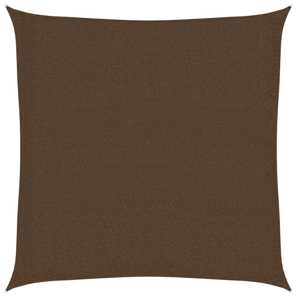 Vela Parasole 160 g/mÂ² Marrone 3,6x3,6 m in HDPE