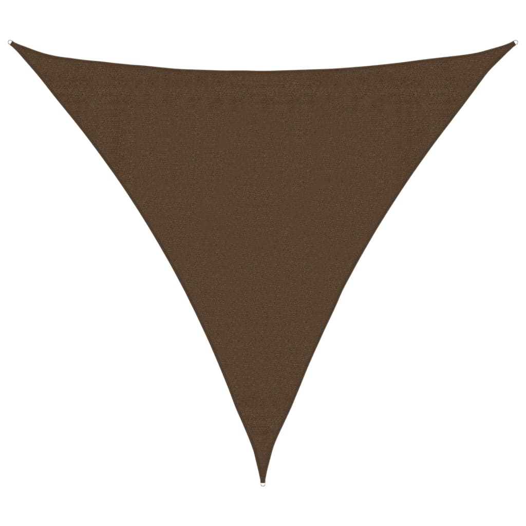 Vela Parasole 160 g/mÂ² Marrone 3,6x3,6x3,6 m in HDPE