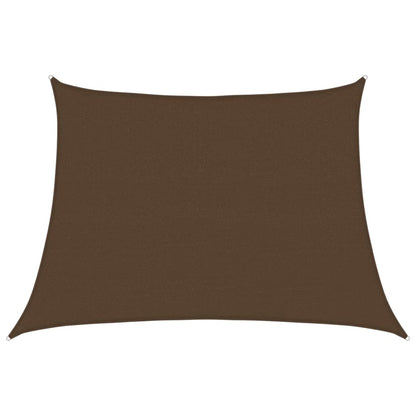 Vela Parasole 160 g/mÂ² Marrone 4/5x3 m in HDPE