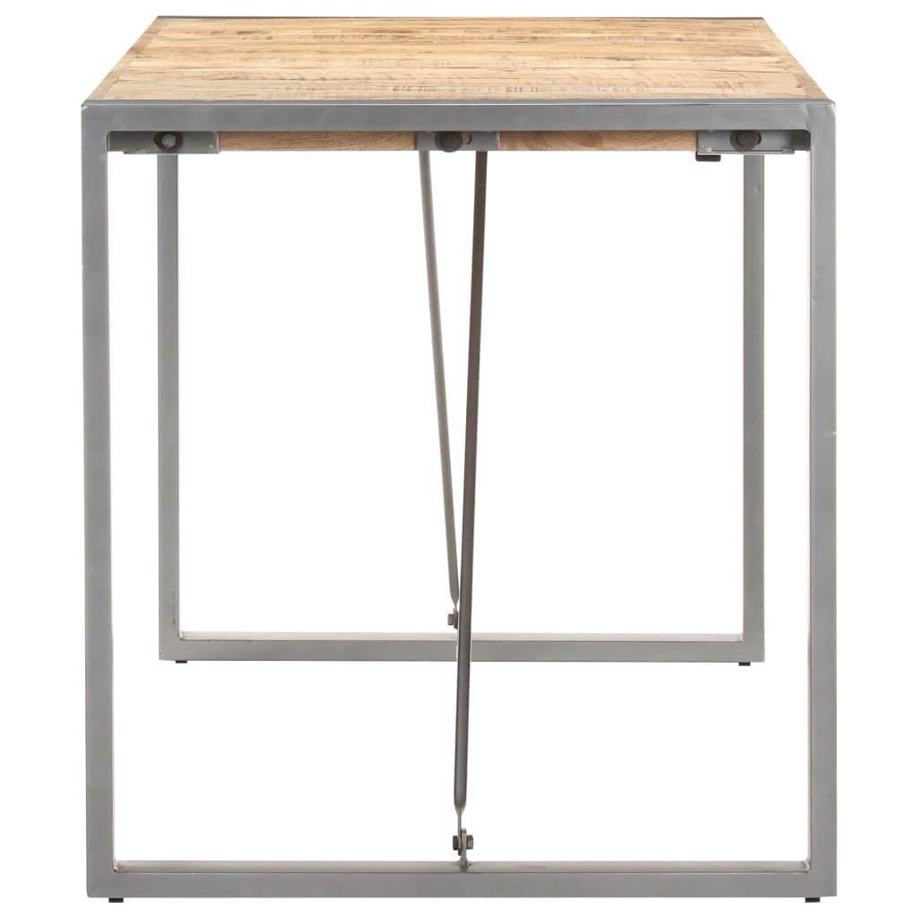 Tavolo da Pranzo 140x70x75 cm in Legno Massello di Mango Grezzo