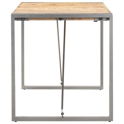 Tavolo da Pranzo 140x70x75 cm in Legno Massello di Mango Grezzo