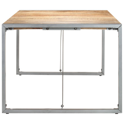 Tavolo da Pranzo 220x100x75cm in Legno Massello di Mango Grezzo
