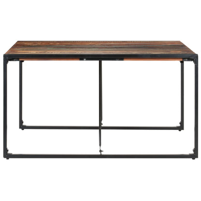 Tavolo da Pranzo 140x140x75 cm in Legno Massello di Recupero