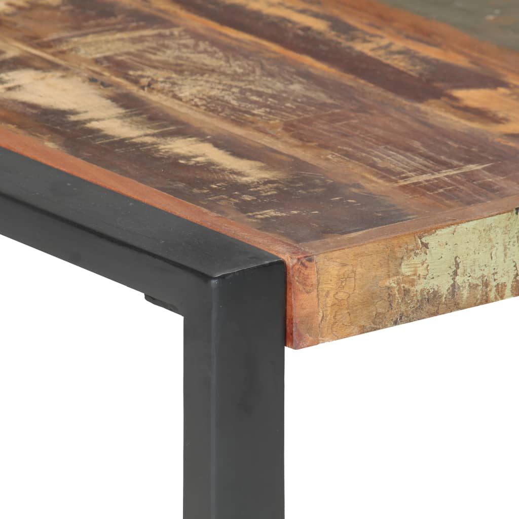 Tavolino da Salotto 140x140x40 cm in Legno Massello di Recupero