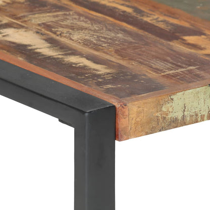 Tavolino da Salotto 140x140x40 cm in Legno Massello di Recupero