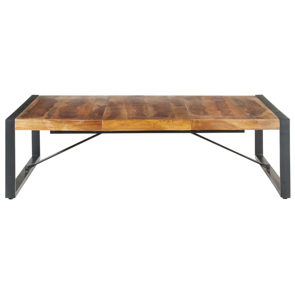 Tavolino da Salotto 140x140x40 cm in Legno Massello