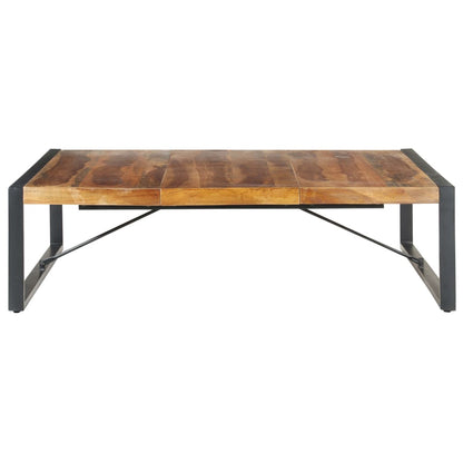 Tavolino da Salotto 140x140x40 cm in Legno Massello