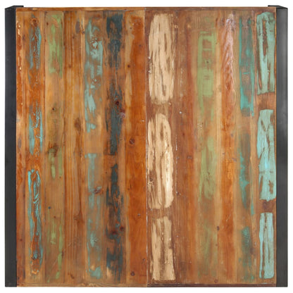 Tavolino da Salotto 120x120x40 cm in Legno Massello di Recupero