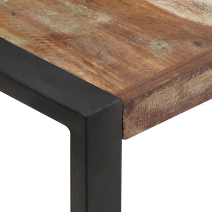 Tavolino da Salotto 120x120x40 cm in Legno Massello di Recupero