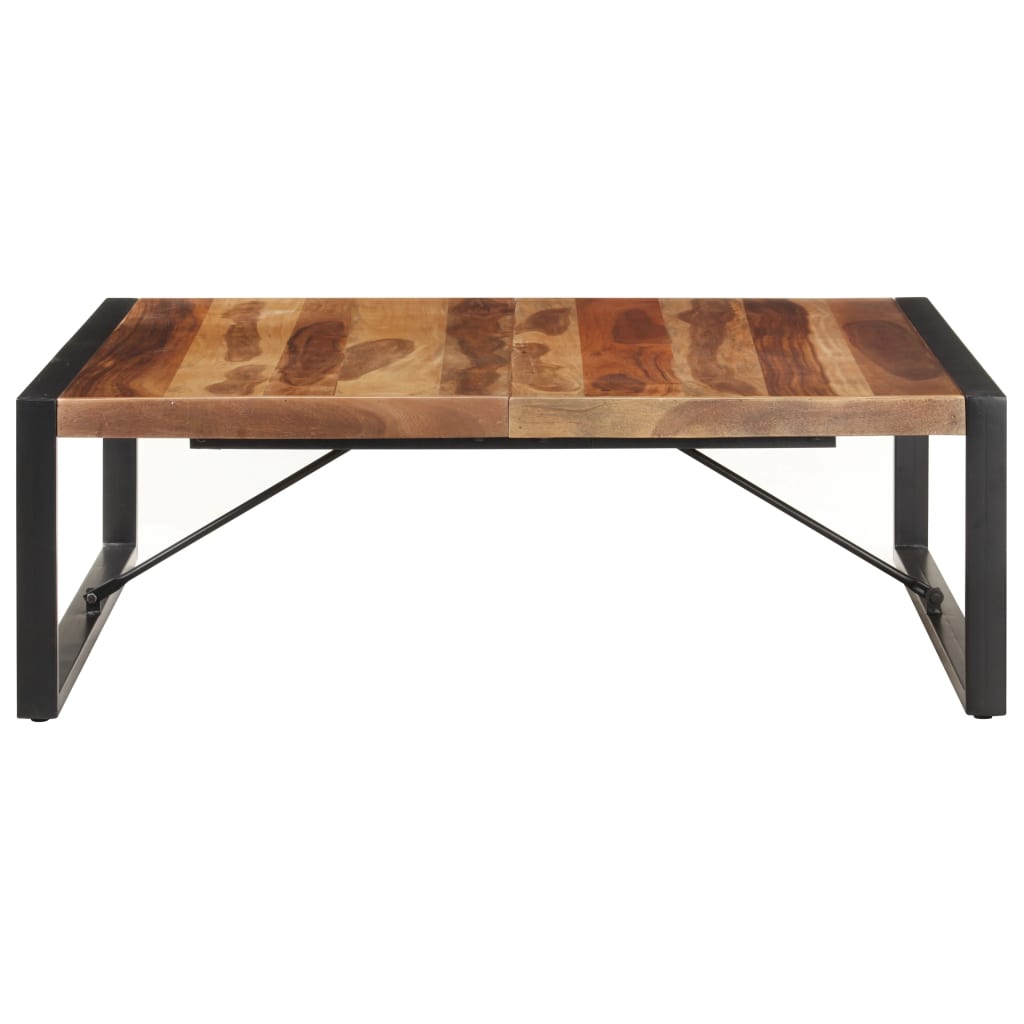 Tavolino da Salotto 120x120x40 cm in Legno Massello