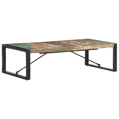 Tavolino da Salotto 140x70x40 cm in Legno Massello di Recupero