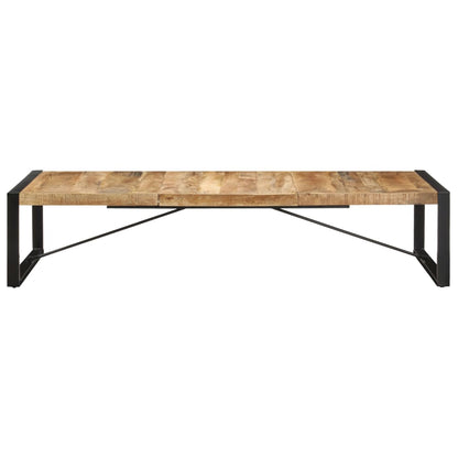 Tavolino da Salotto 180x90x40 cm in Legno di Mango Grezzo