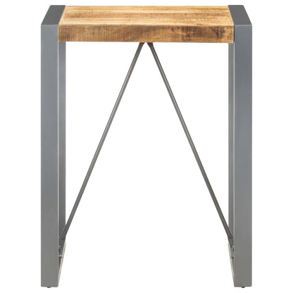 Tavolo da Pranzo 60x60x75 cm in Legno Massello di Mango Grezzo