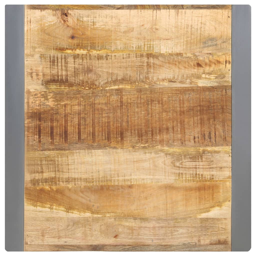 Tavolo da Pranzo 60x60x75 cm in Legno Massello di Mango Grezzo